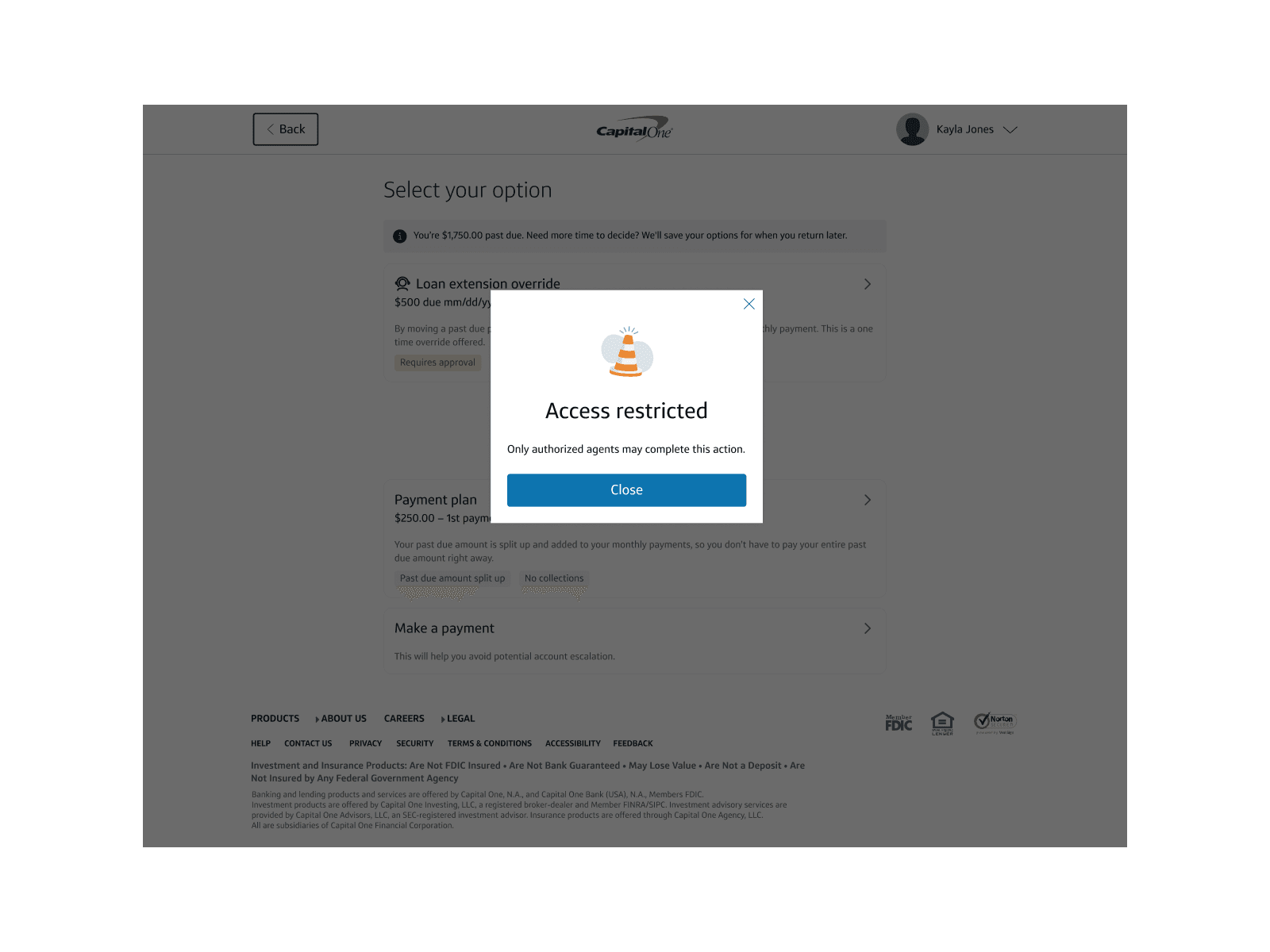Override escalation workflow