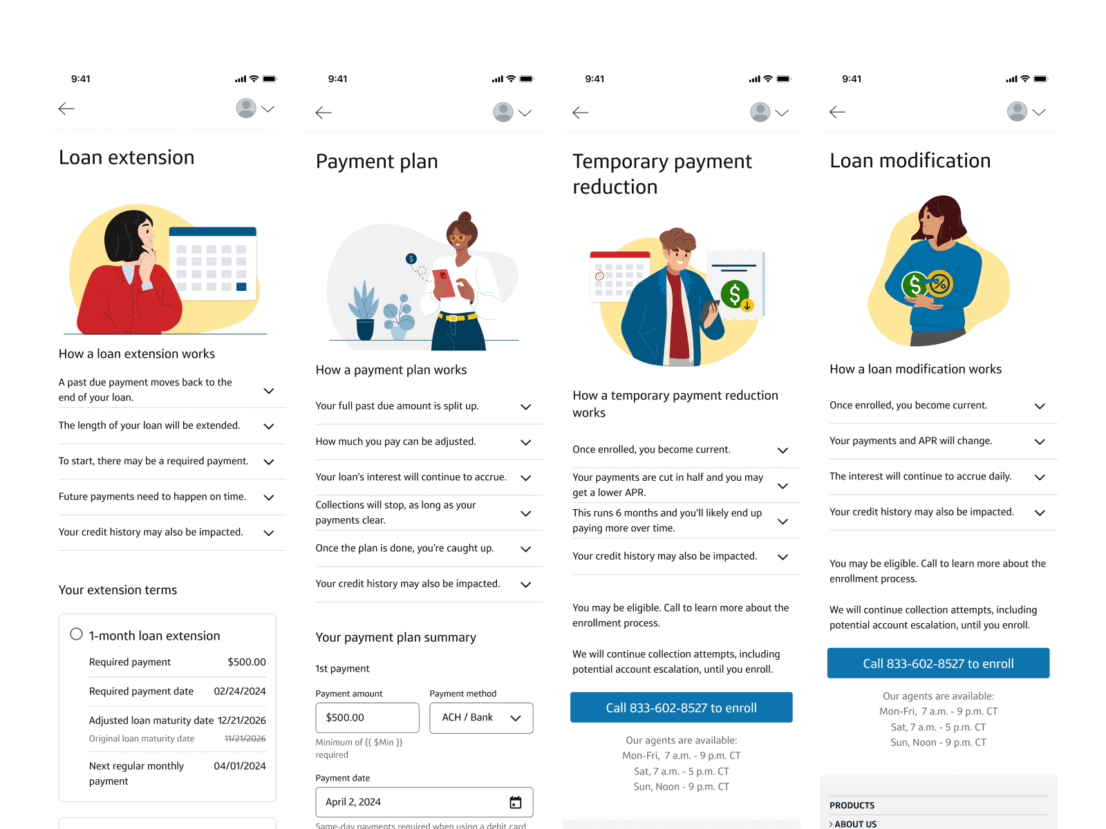 Solution Finder redesign screens