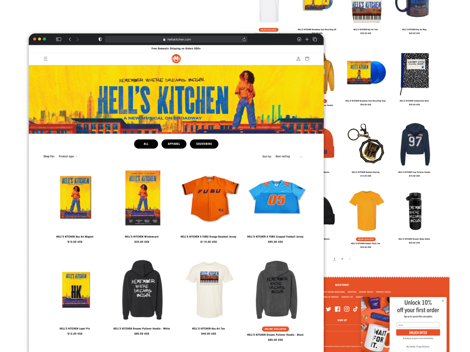 Mobile experience and responsive layout