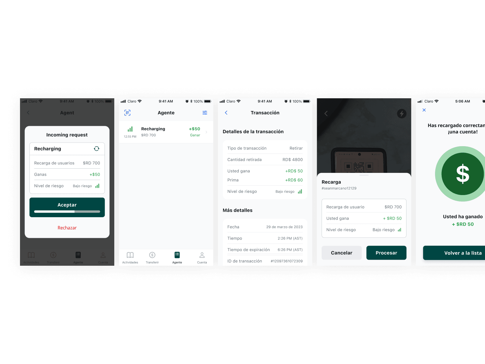 Moneda QR scanning and payment flow
