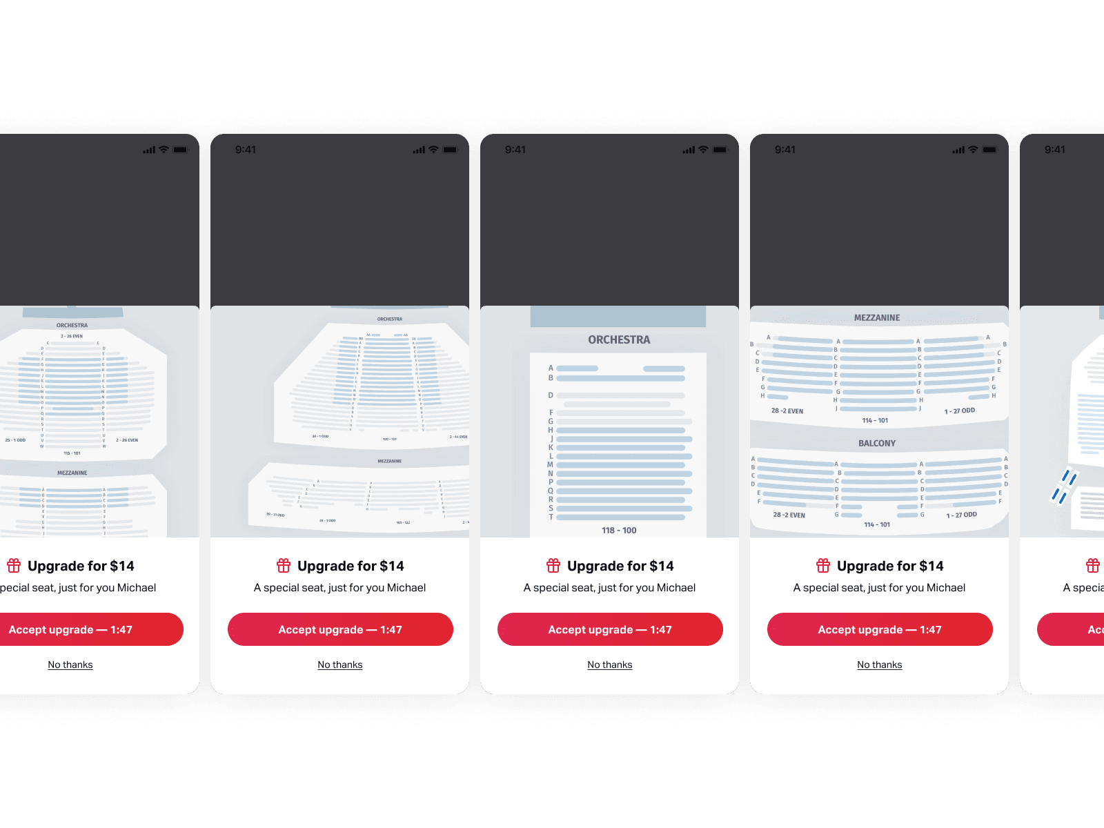 Offer card design and framing