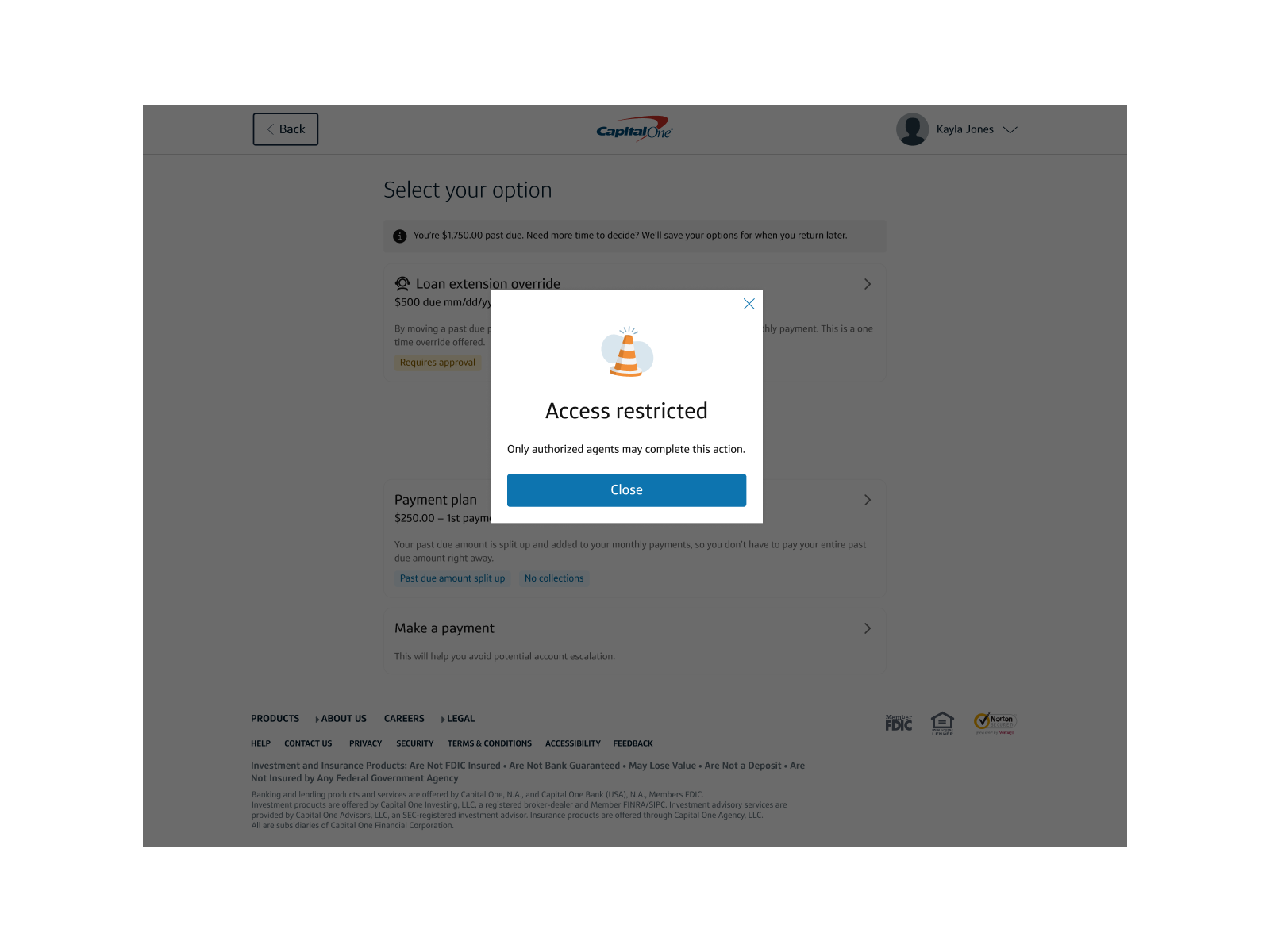 Override escalation workflow