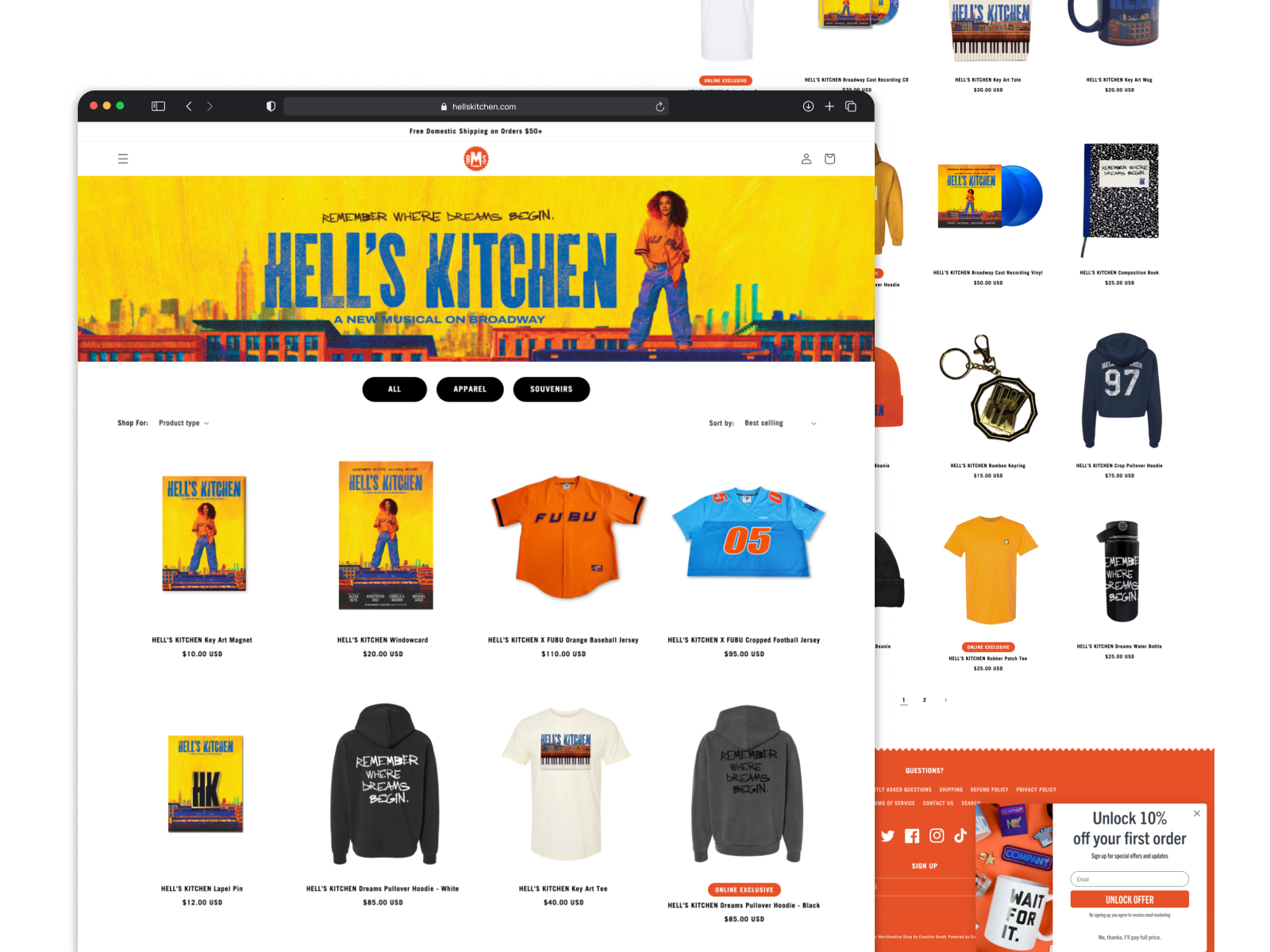 Mobile experience and responsive layout