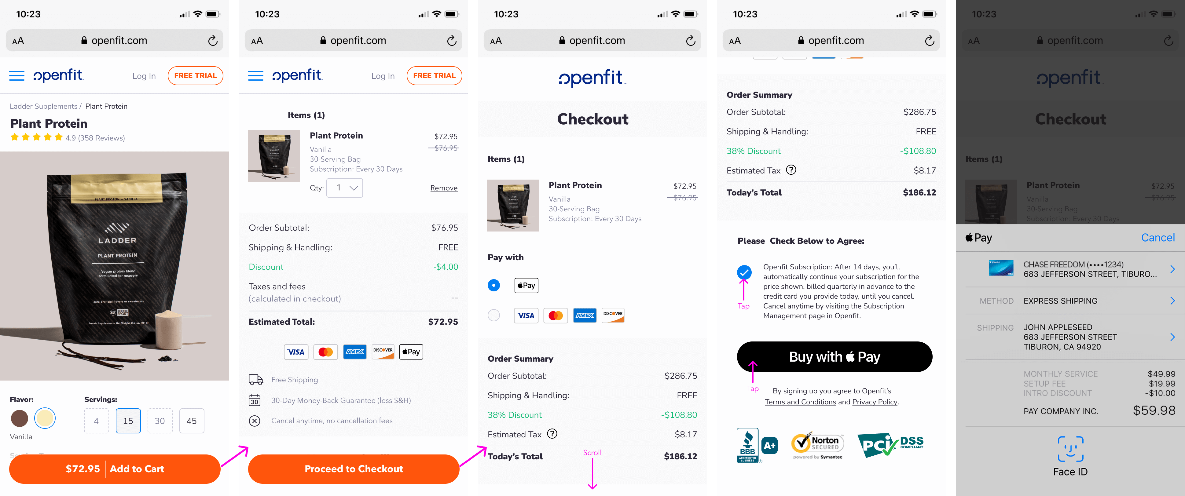 Variant 2 — Expanded payment options in checkout