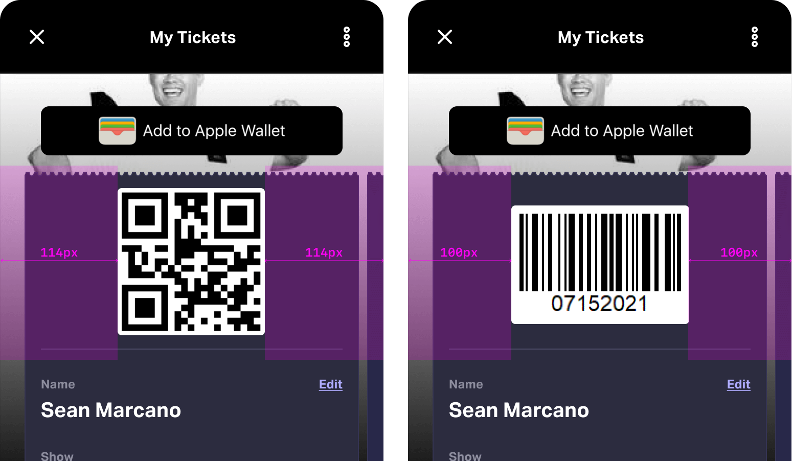 Barcode and QR code sizing and margin guide — optimized for venue scanning at event entry